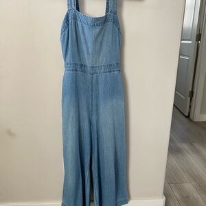 Madewell Wide Leg Denim Jumpsuit